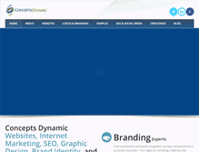 Tablet Screenshot of conceptsdynamic.com